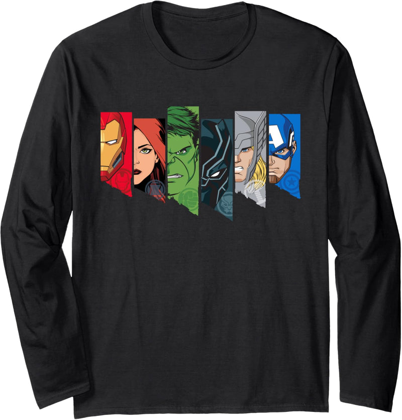 Marvel Avengers Character Line-Up Langarmshirt