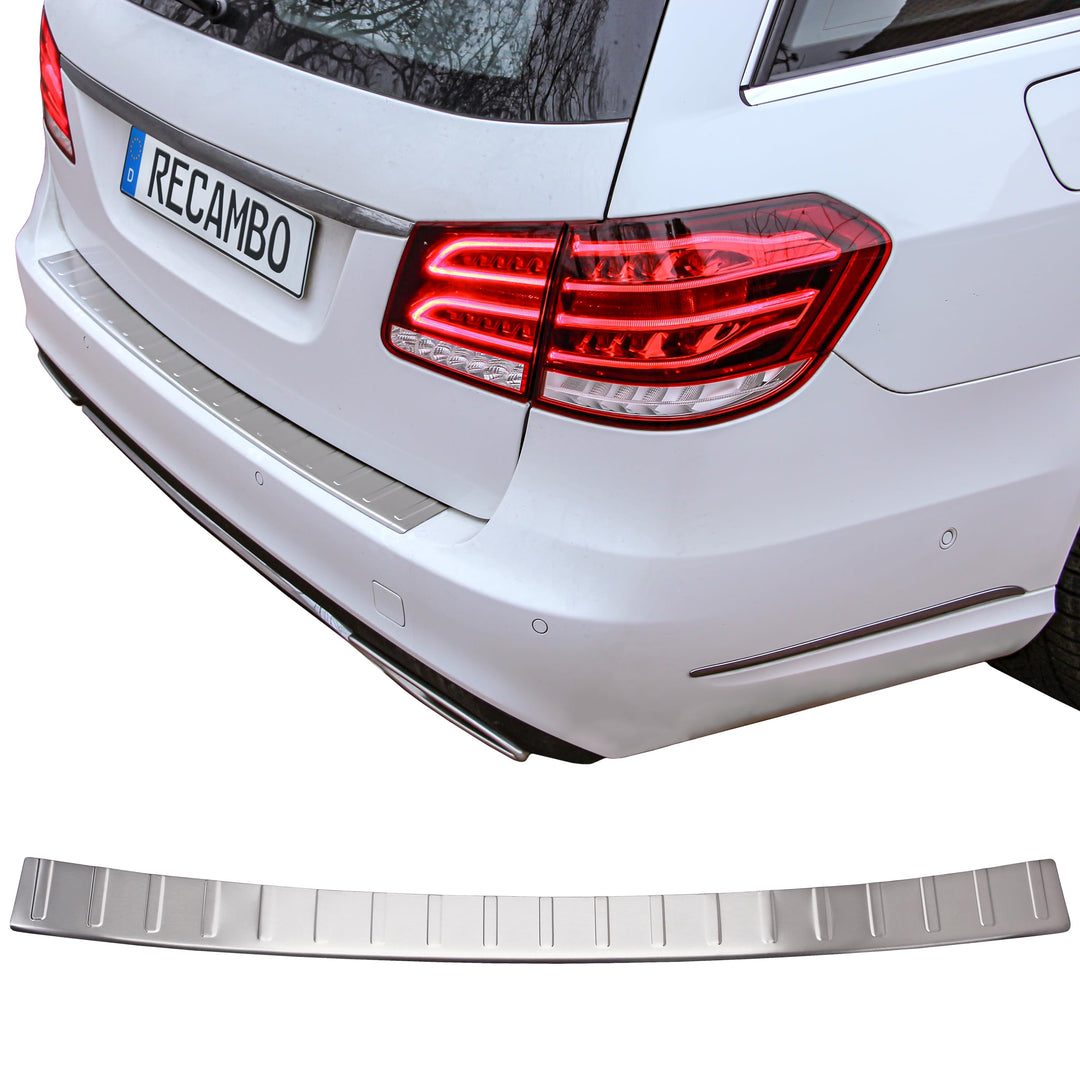 Recambo CT-LKS-1490 LADEKANTENSCHUTZ Edelstahl MATT für Mercedes S212 E-KLASSE Kombi | 2009-2016, La