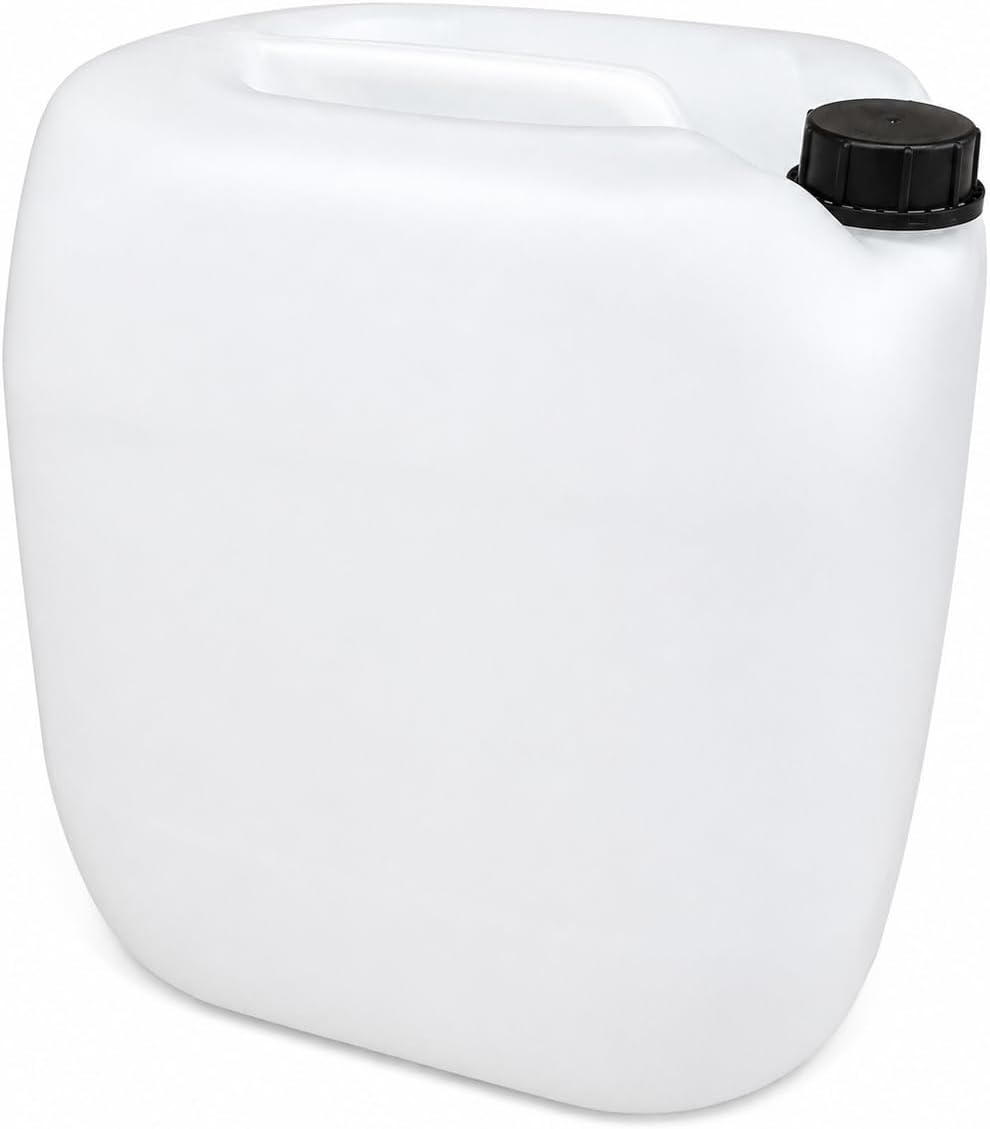 kanister-vertrieb® 3 Stück 30 L Kanister Wasserkanister Kunststoffkanister natur DIN61 + Hahn + Etik