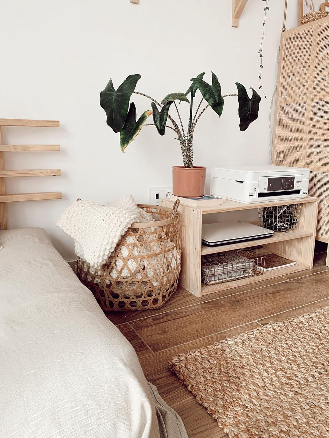 ASTIGARRAGA KIT LINE Dinamic Rechteckiges modulares Regal mit Ablage, Kiefernholz, 36,2 x 70,8 x 33