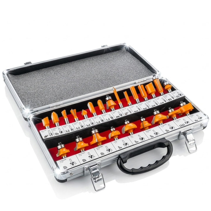 24 tgl Fraesersatz HM Schaft 8 mm V-Nutfraeser Hohlkehlfraeser Zinkenfraeser Nutfraeser Zapfenfraese