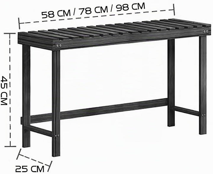 Pflanzenständer aus Holz für den Aussenbereich, gestuftes Pflanzenregal für Garten, Hof, Terrasse un
