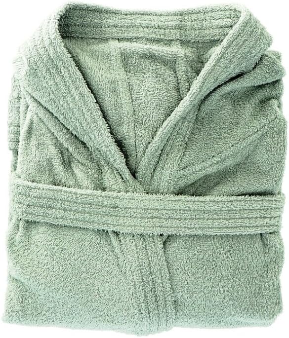 Gabel 09300 703 Bademantel für Erwachsene, 100% Baumwolle. 1x1x1 cm grau, Grau