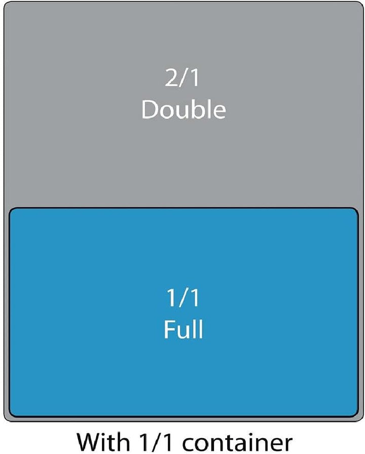 Vogue Gastronorm-Pfanne 1/1, Edelstahltablett, Tiefe: 200 mm, Fassungsvermögen: 28 Liter, Behälter f