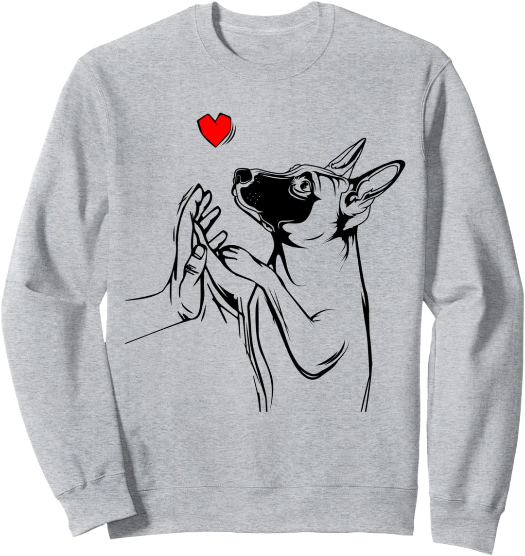 Malinois Liebe Hundehalter Frauchen Herrchen Sweatshirt