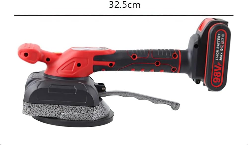 Fliesen, Saugnapf, 21 V, Fliesenmaschine, anpassbar, 60 kg (2 Batterie) | Vibrationsgerät, kabellos,