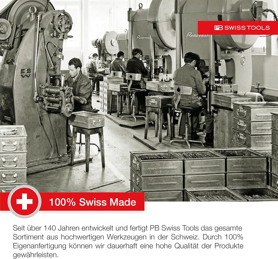 PB Swiss Tools Fahrrad Multitool PB 470 | 100% Swiss Made | Multitool Werkzeug mit Bits, Winkelschra