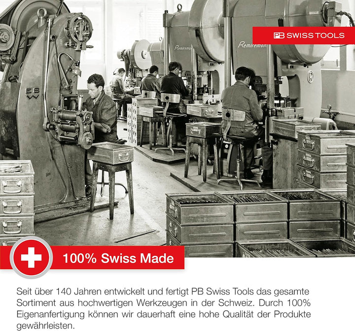 PB Swiss Tools Fahrrad Multitool PB 470 | 100% Swiss Made | Multitool Werkzeug mit Bits, Winkelschra