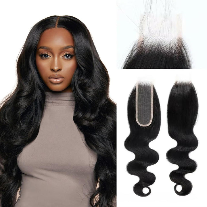 2x6 Human Hair Closure Transparent Lace 2x6 Body Wave Lace Closure Free Part Brazilian Human Hair Ex