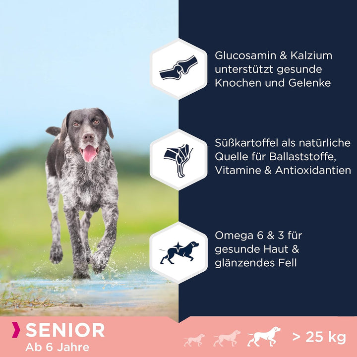 Eukanuba Hundefutter getreidefrei mit Fisch für grosse Rassen - Trockenfutter für Senior Hunde, 12 k