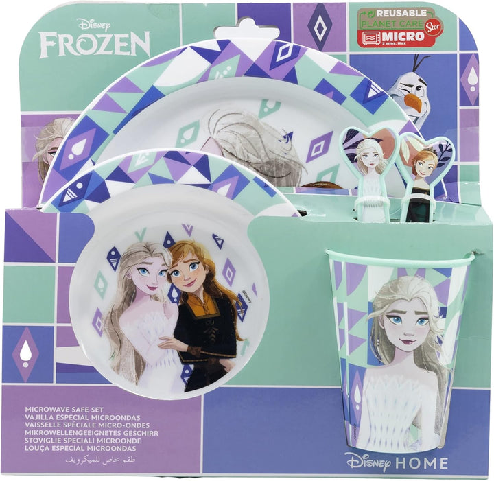 Die Eiskönigin 74250 - Micro Set - Wiederverwendbares Kindergeschirr Mikrowellengeeignet
