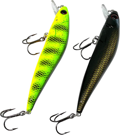 Zanderfang Zander Wobbler Set – Kunstköder TAUMLER flachlaufend – Angelköder 11cm in 14,5g – Zanderw