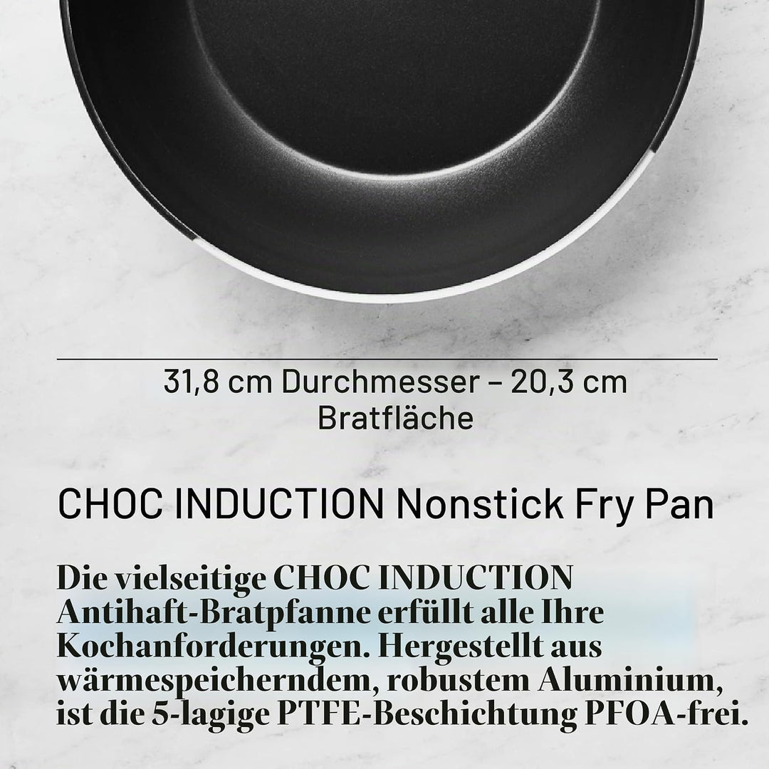 de Buyer CHOC Resto Induction Bratpfanne 32cm - Antihaft Pfanne 32 cm Einzigartig, 32 cm Einzigartig