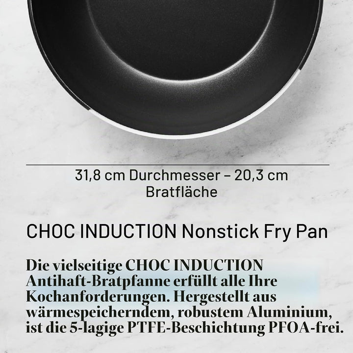 de Buyer CHOC Resto Induction Bratpfanne 32cm - Antihaft Pfanne 32 cm Einzigartig, 32 cm Einzigartig