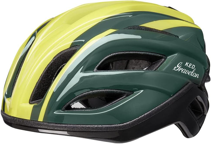 KED Gravelon Lotus Fahrrad Helm grün/gelb 2022 lotus L (58-61cm), lotus L (58-61cm)