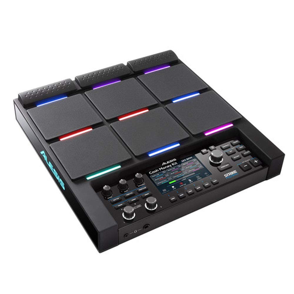 Alesis Strike Multipad - Perkussions-Pad mit 9 RGB-hintergrundbeleuchteten Pads, Sampler, Looper, in