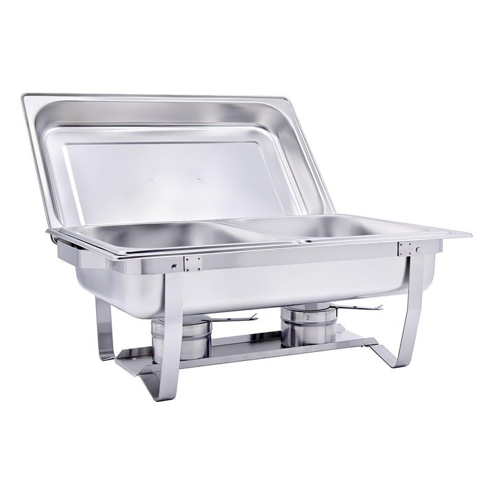 GN-Chafing Dish Speisewärmer Komplettset 1/2 inkl. Gestell mit Tragegriffen und Deckelhalterung, Was
