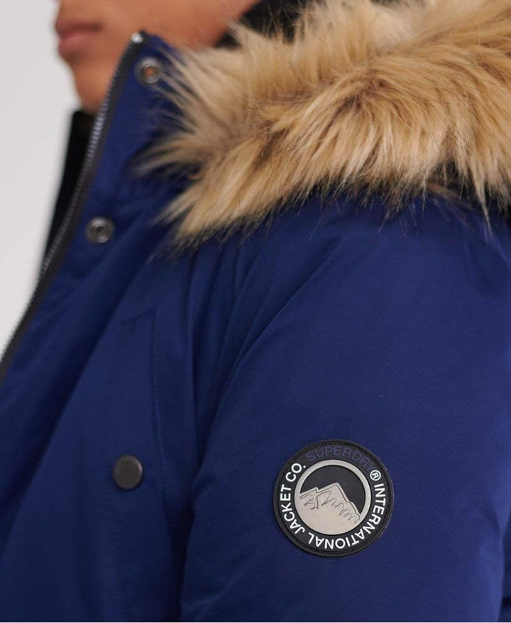 Superdry Damen Alpine Mikrofaserjacke 36 königlich marineblau, 36 königlich marineblau