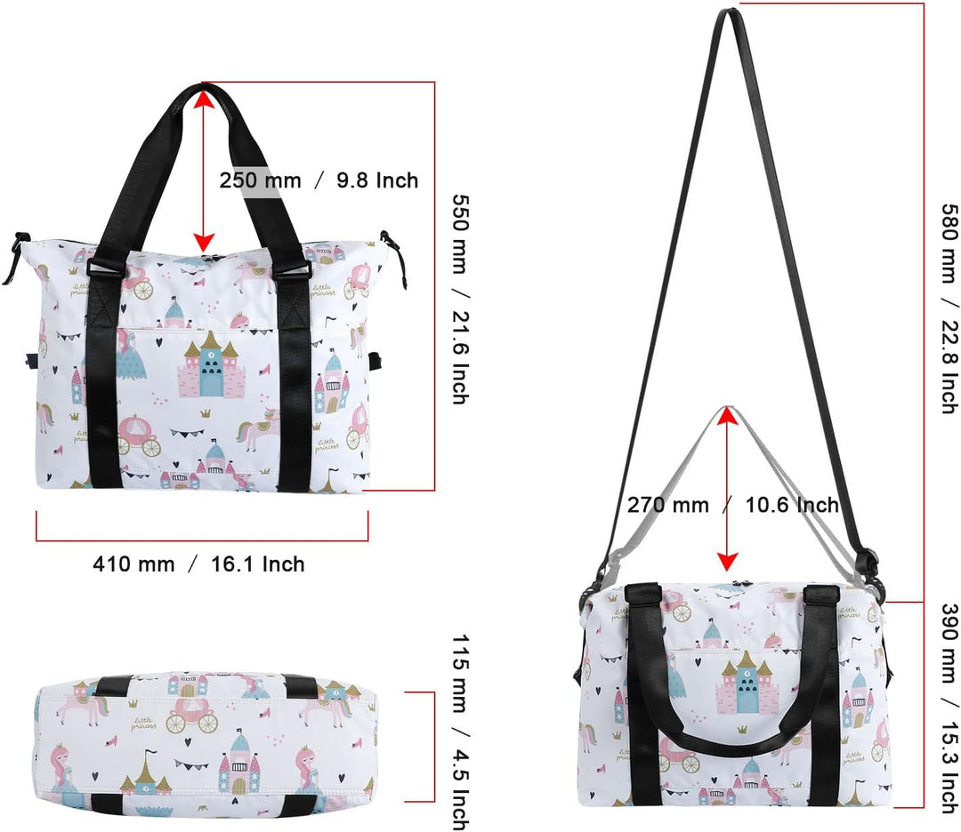 HAWEE Sporttasche Damen Gross Leichte Reisetasche Herren Faltbare Gym Duffel Bag Weekender Travel Ba