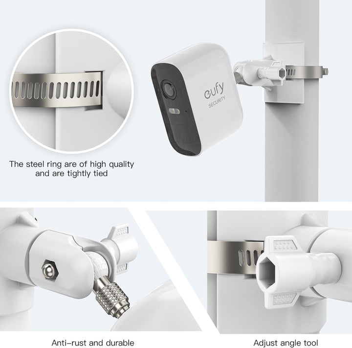 Universelle Masthalterung für Arlo Pro 4 Arlo Pro 3 Arlo Pro 2 eufyCam 2C/2C Pro/3/3C eufyCam 1 und