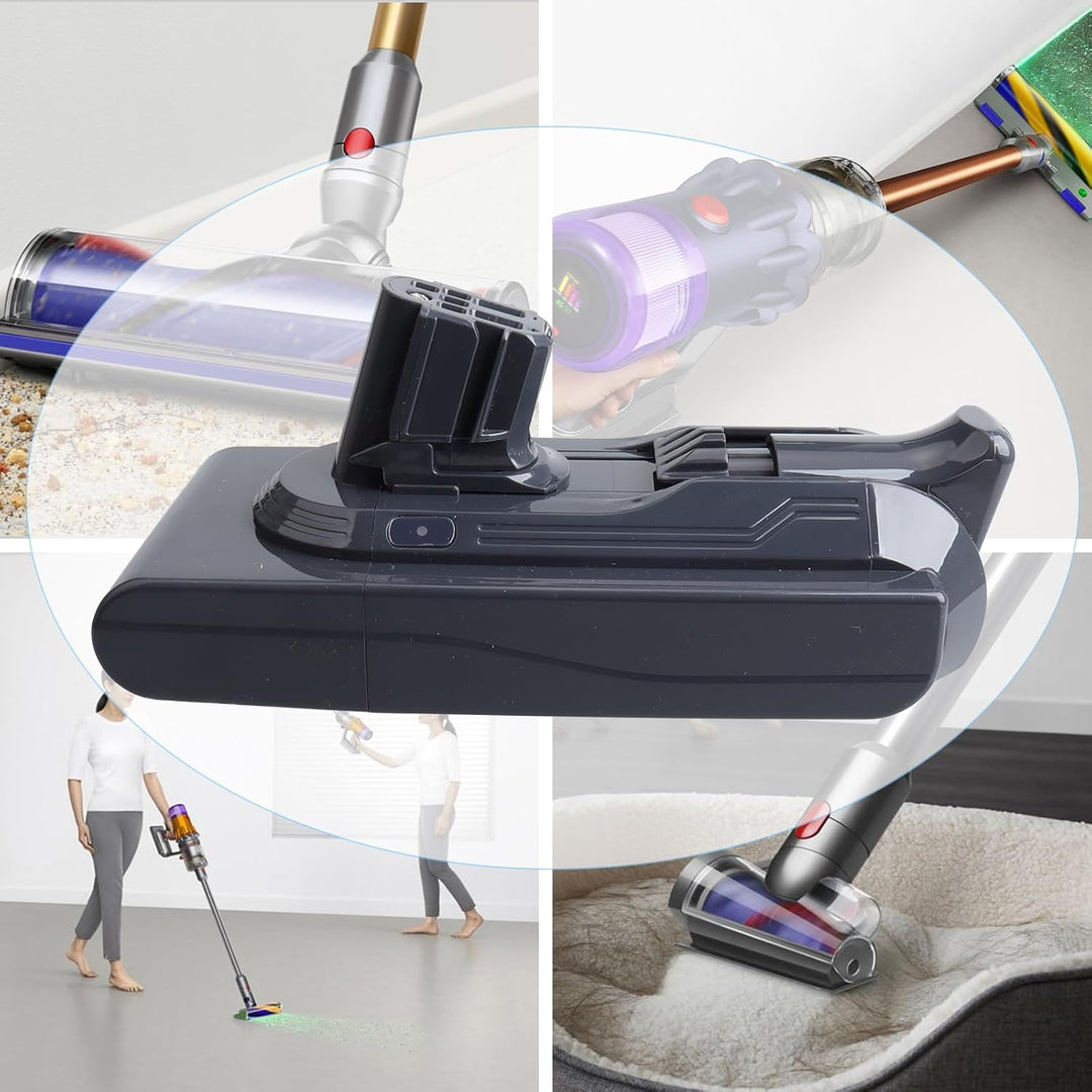 25,2 V 3900 mAh Dyson V12, Li-Ionen-Ersatzakku, kompatibel mit Dyson V12 Detect Slim SV20 SV30 SV35
