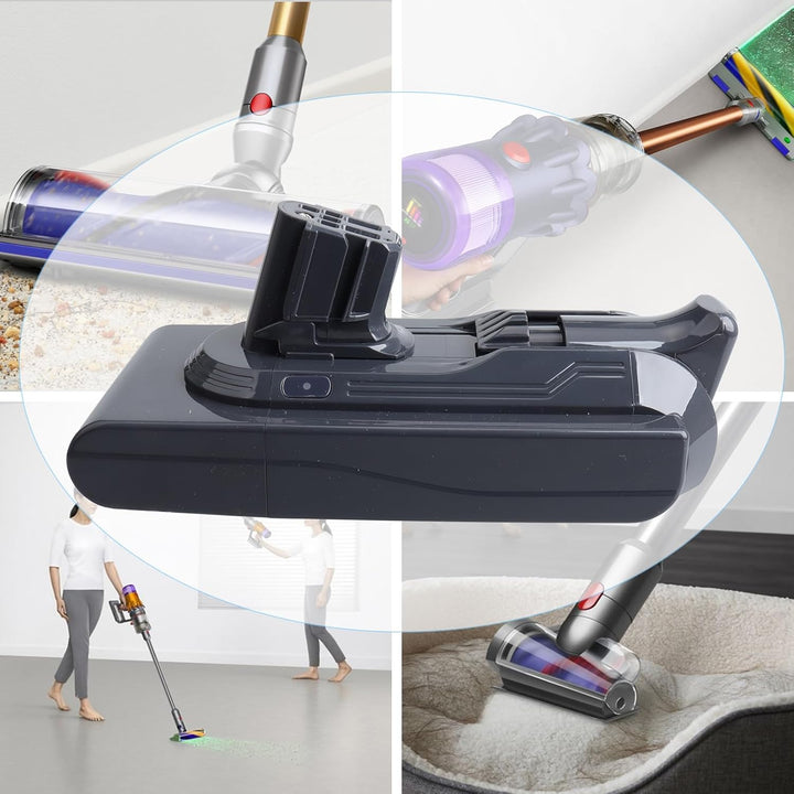 25,2 V 3900 mAh Dyson V12, Li-Ionen-Ersatzakku, kompatibel mit Dyson V12 Detect Slim SV20 SV30 SV35