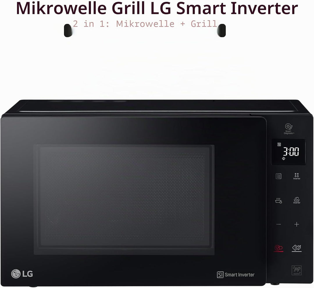 LG - Mikrowelle, Grill, Smart Inverter Schwarz