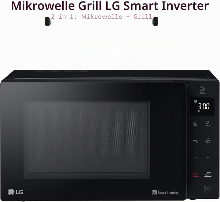 LG - Mikrowelle, Grill, Smart Inverter Schwarz