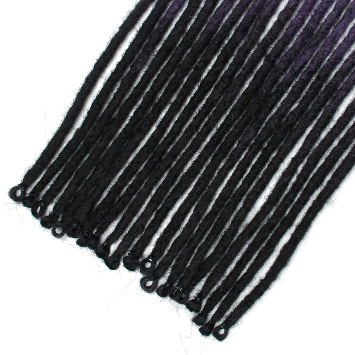 Dsoar Dünne 0.6cm Synthetische Dreadlock Extensions Handgemacht 24 Zoll 20 Stränge Häkelhaar Lange H