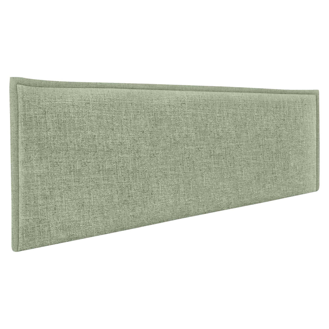 DHOME Plain Natural Leinen Kopfteil mit Einfassung gepolstertes Kopfteil Bett Modernes Schlafzimmer