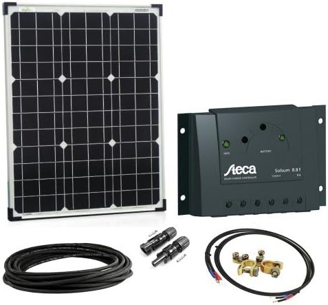 Offgridtec Solar Bausatz Basic Starter, Solarmodul Laderegler Kabel, 50 W, 12 V, 002645 50W Modullei