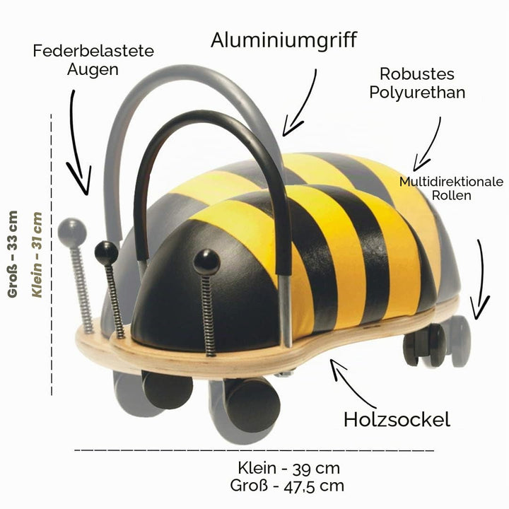 Hippychick Kinderfahrzeug Biene Large Regulär, Large Regulär