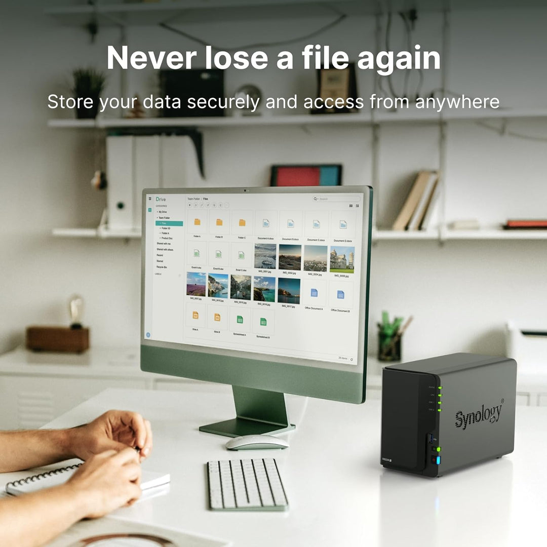 Synology DiskStation DS224+ Netzwerkspeicherlaufwerk (Schwarz)