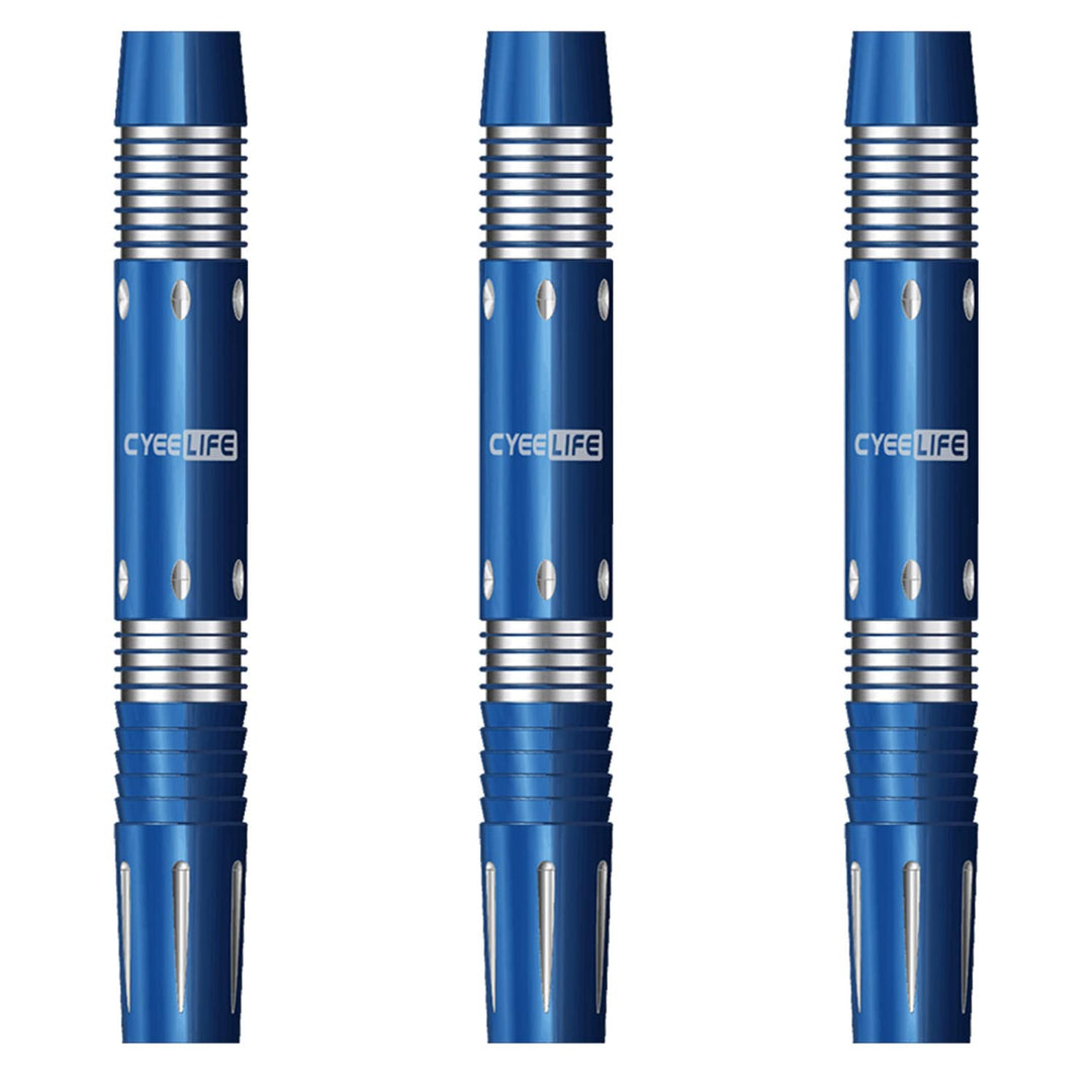 CyeeLife 3 Stück 90% Wolfram Dartfässer Softtip, gebogen 2BA-Gewinde, Verschiedene Gewichte 15g 16g