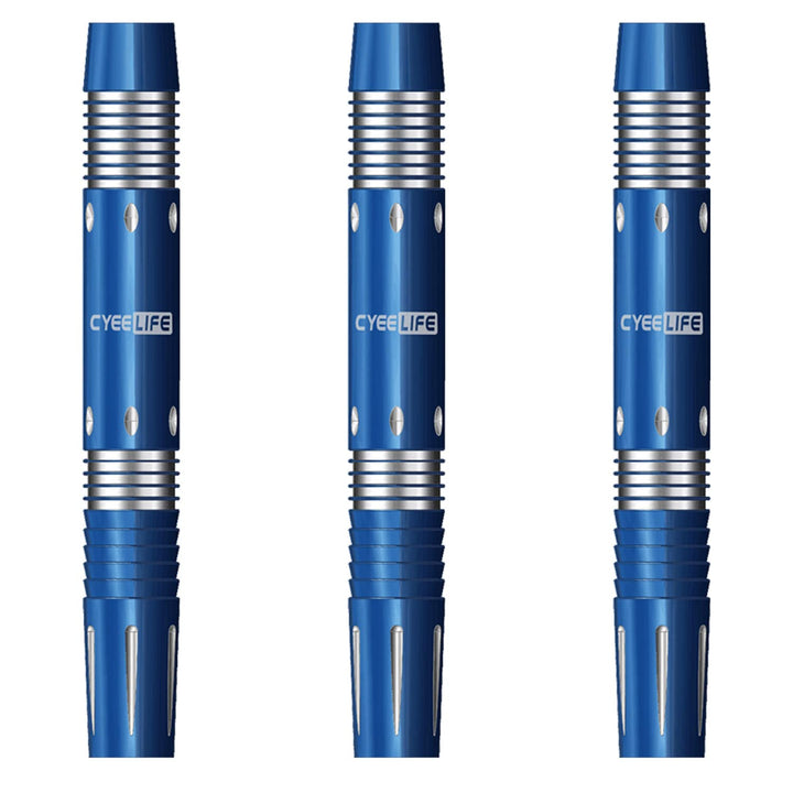 CyeeLife 3 Stück 90% Wolfram Dartfässer Softtip, gebogen 2BA-Gewinde, Verschiedene Gewichte 15g 16g
