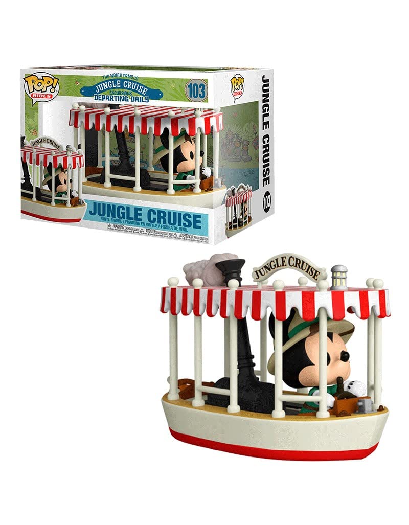Funko Pop! Rides: Jungle Cruise Boat Cruise - Skipper Mickey mit Boat - Vinyl-Sammelfigur - Geschenk