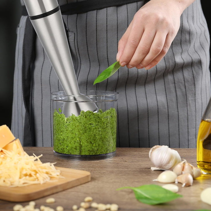 Retoo Elektrische Stabmixer Pürierstab 1200W Handrührer Handrührgerät Zerkleinerer für Milchshake Sm