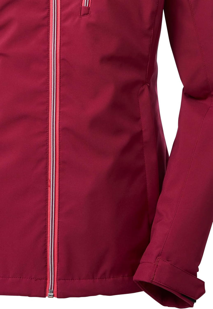 Killtec Damen Kos 89 Wmn Sftshll Jckt Softshelljacke/Outdoorjacke mit Kapuze, dunkelrose