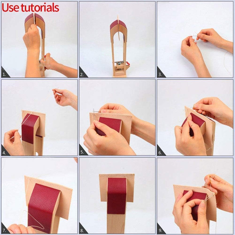 Leder-Halteclip, Lederklemmen, Werkzeug für DIY, Nähen, Schnürung (Leder-Halteclip) Halteklammer aus
