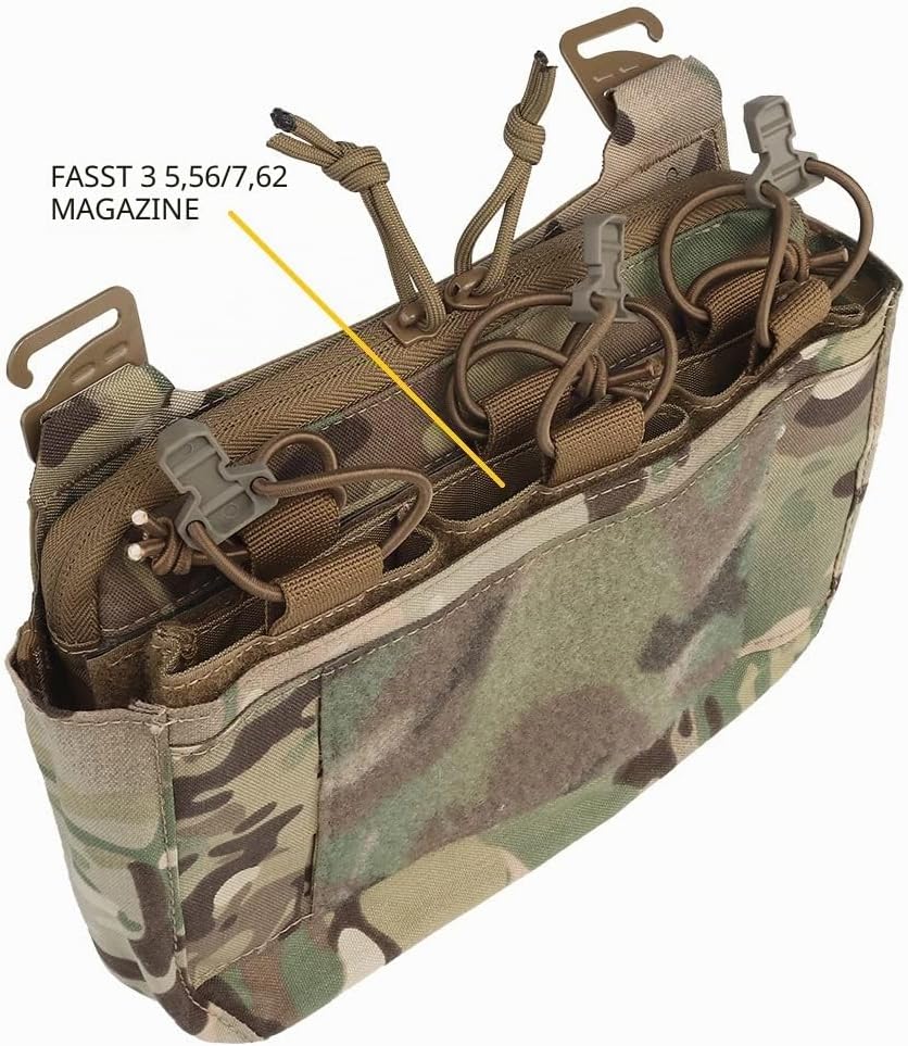 G-Hook DOPE Front Flap Double Stack Abdominal Fanny Pack Dreifache Magazintasche für Tactical Chest