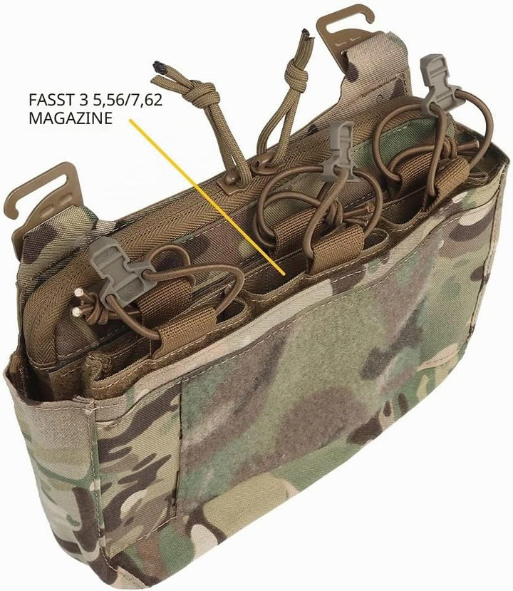 G-Hook DOPE Front Flap Double Stack Abdominal Fanny Pack Dreifache Magazintasche für Tactical Chest