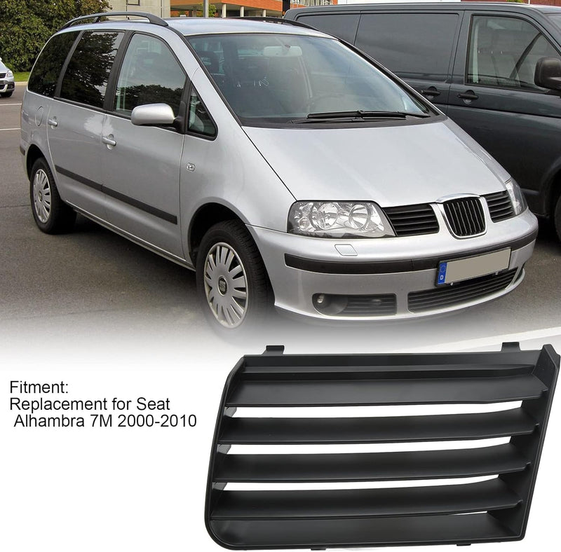 Aramox Frontgrill, Auto-Frontstossstangengrill, Linker Oberer Grill, Ersatz für Seat Alhambra 7M 200