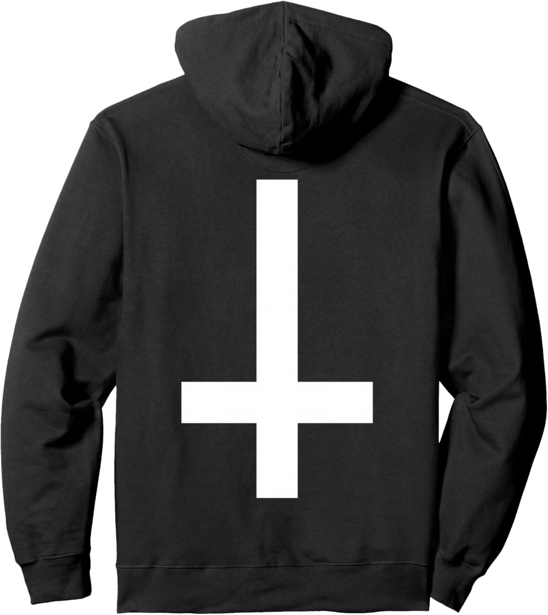 Invertiertes Kreuz Antichrist Pagan Goth Satan Vamp Pullover Hoodie