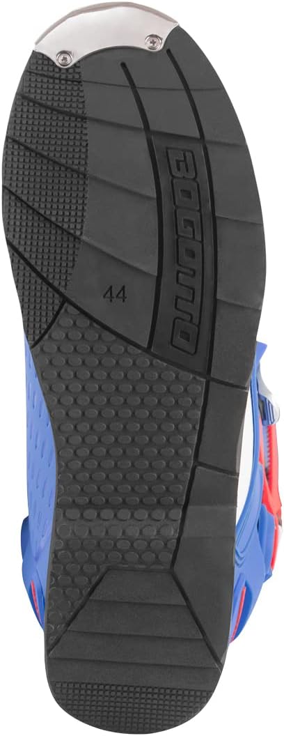 Bogotto MX-7 S Motocross Stiefel, blau/weiss/rot, 43, Blau Weiss Rot