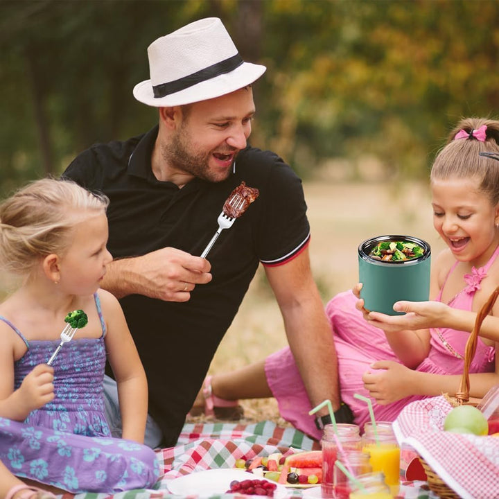 1 L Thermobehälter für Essen, Thermo Lunchbox Warmhalten Essen Edelstahl Speisebehälter Thermobehält