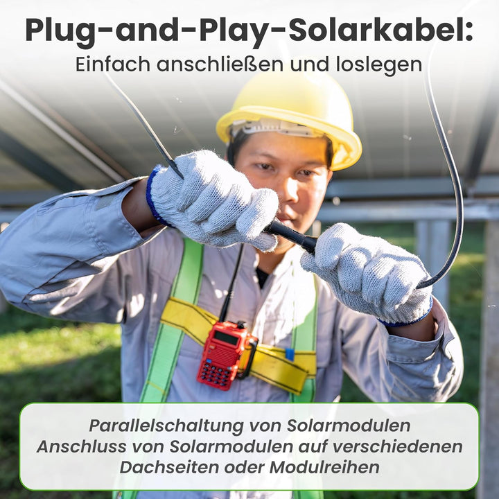 Offgridtec 8m 2x4mm² MC4 zu MC4 Verlängerung, 8m