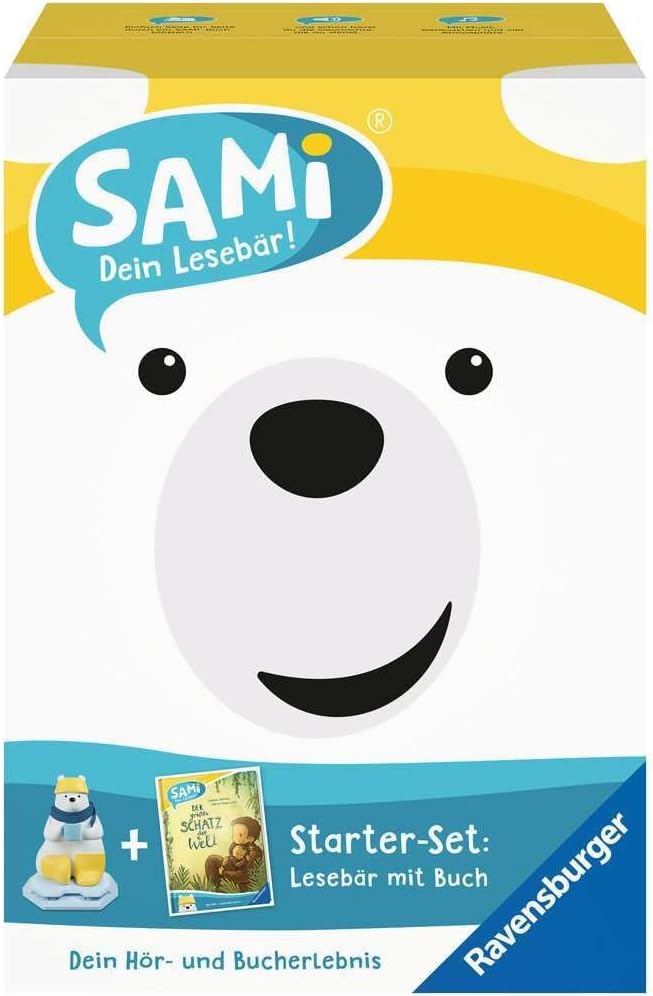 Ravensburger 00096 - SAMi, dein Lesebär, Starter-Set - Der grösste Schatz der Welt, für Kinder, Mitt