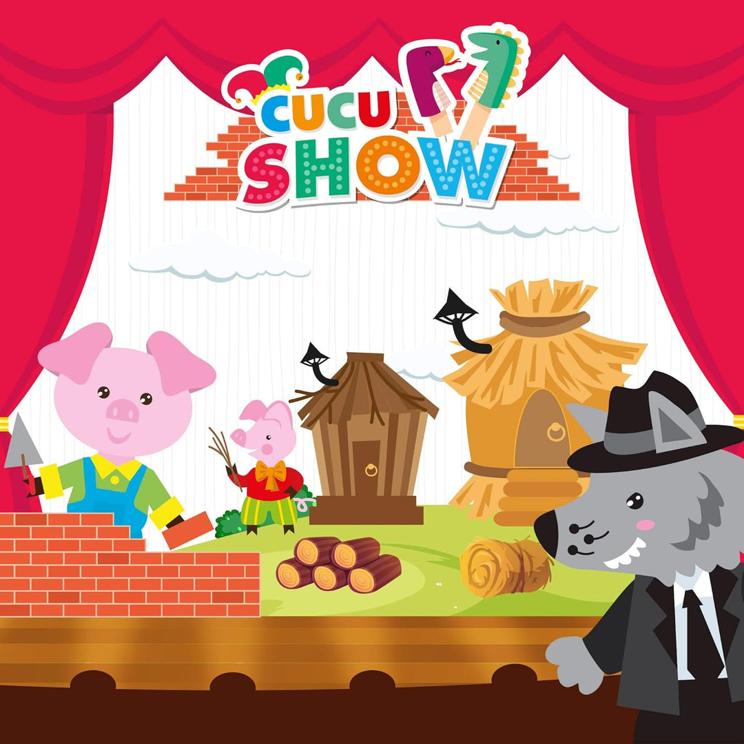 ColorBaby Cucu Show 39167 Puppen-Set, 4 Puppen, 25 cm, weiche und sichere Materialien, Kinderspielze