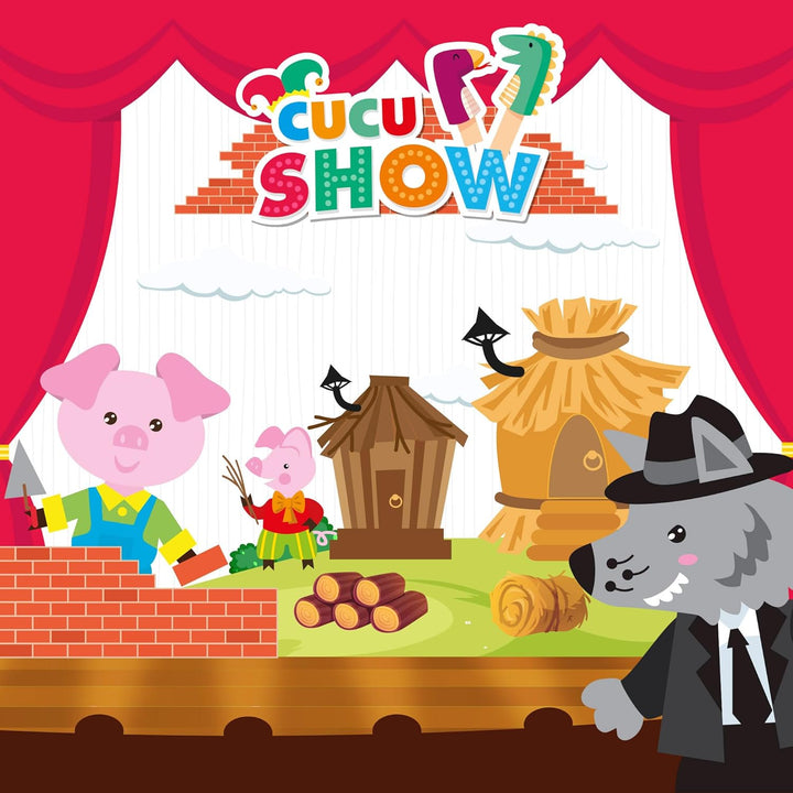 ColorBaby Cucu Show 39167 Puppen-Set, 4 Puppen, 25 cm, weiche und sichere Materialien, Kinderspielze
