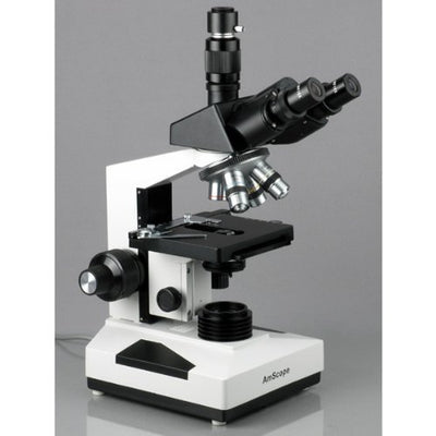 AmScope T490B-10M Trinokulares Biologisches Verbundmikroskop mit 10MP USB-Digitalkamera, 40X-2000X,